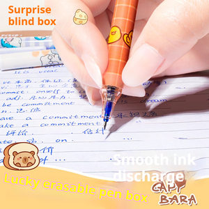 <span class=keywords><strong>Stylo</strong></span> gel effaçable de dessin animé Capybara de dessin animé créatif d'étudiant aveugle, <span class=keywords><strong>stylo</strong></span> de presse neutre, papeterie effaçable, vente en gros - Product Image 6