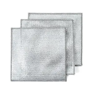कस्टम लोगो बहुउद्देशीय तार डिशवॉशिंग रैग नॉन-स्क्रैच वायर स्क्रबर्स डिशक्लॉथ रसोई तौलिया गीले और सूखे के लिए सफाई कपड़े