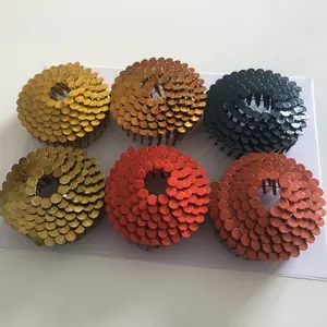 EGI galvanizli 1 1/4 "bobin arduvaz çivileri boyalı destek renk özelleştirme