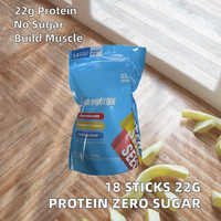 Poudre de Protéine de Lactosérum Sans Sucre Antioxydant Stimulant de Croissance Musculaire pour Adultes 22g de Protéines Faible Teneur en Glucides Complément Alimentaire Saveur Pastèque