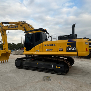Pelleteuse Komatsu PC350 d'occasion Matériel de construction lourd Pelleteuse hydraulique sur chenilles avec composants centraux Pompe pour boîte de vitesses du moteur - Product Image 1