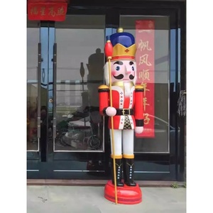 2025 su misura Best-seller 10Ft fibra di vetro noce di legno scultura/statua per le vacanze di natale Hotel/<span class=keywords><strong>negozio</strong></span>/decorazione per la casa - Product Image 2