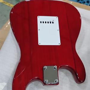 Ensemble de corps de guitare électrique de style <span class=keywords><strong>Strat</strong></span> complet de pick-up SSS combiné en gros d'usine avec cordes - Product Image 4