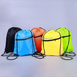 Bolsa de Compras con Logotipo Personalizado, Bolsa Deportiva de Gimnasio, Bolsa de Regalo con Cordón de Nylon, Cierre y Bolsillo, Venta al Por Mayor, Poliéster 210D - Product Image 6