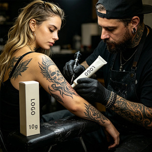 Balsamo lenitivo per tatuaggi all'ingrosso, <span class=keywords><strong>set</strong></span> di diverse dimensioni e formula uniforme, balsamo con logo personalizzato stampato - Product Image 2