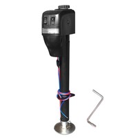 Cric de remorque motorisé 12V en acier robuste, stabilisateur électrique pour camping-car, capacité de levage 3500lbs