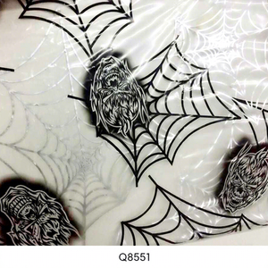 50CM DE ANCHO Patrón de tela de araña Película de impresión de transferencia de agua Material PVA para decoración de accesorios de coche en venta - Product Image 1