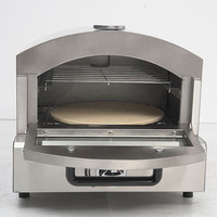 Four à pizza au gaz commercial pour comptoir, commande mécanique, 2,1 kW, haute productivité, garantie 1 an pour restaurant, boulangerie, restauration
