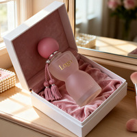 Vente en gros de flacons de parfum en verre plat de 30 ml avec bouchon à vis, contenants de voyage étanches
