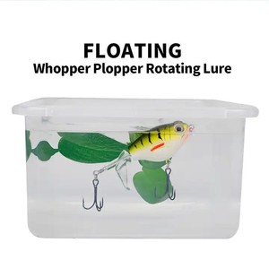 11.5g/16g leurre de pêche Topwater flottant rotatif queue plopping méné Surface manivelle basse truite brochet hélice Whopper leurre - Product Image 5