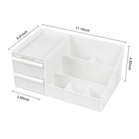Tiroir organisateur de cosmétiques de bureau écologique boîte de rangement divisée en plastique multifonction
