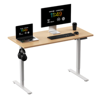 Escritorio Moderno para Trabajar Sentado o De Pie, Ajustable en Altura Eléctricamente, con un Solo Motor, Ergonómico, para Oficina en Casa, Capacidad de Carga de 70 kg