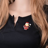 Vente chaude européenne américaine moderne guirlande de noël broches Corsages père noël arbre de noël broches