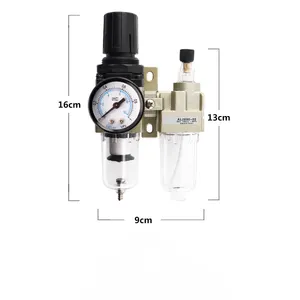 AC2010-02 serie del regolatore di pressione del filtro del compressore d'aria del lubrificante di controllo dell'olio unità di trattamento della sorgente d'aria