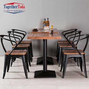 Juego de Comedor, Muebles de Restaurante, Juego de Mesa y Sillas para Comedor, Juego de Café, Estilo Clásico de Metal y Hierro - Product Image 3