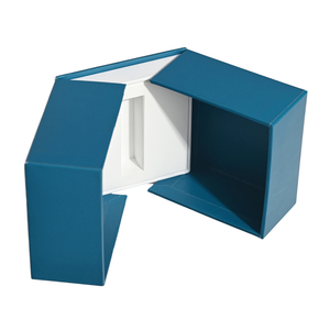 กล่องของขวัญกระดาษแข็งแบบสองประตูสำหรับผลิตภัณฑ์ดูแลผิวน้ำหอมหรูหราโลโก้ตามสั่งระดับไฮเอนด์ ISO9001 - Product Image 1