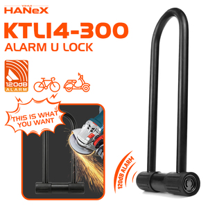 Candado en U <span class=keywords><strong>para</strong></span> Bicicleta de Acero Resistente, Antirrobo, 120 dB, Impermeable, con Material de Aleación, Prevención de Óxido, <span class=keywords><strong>para</strong></span> Motocicleta - Product Image 5