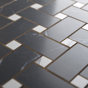 Mosaico in Carbone Viena 30x30 Cm, Finitura Satinata Rettificata, Spessore 8,5 Mm - Product Image 5