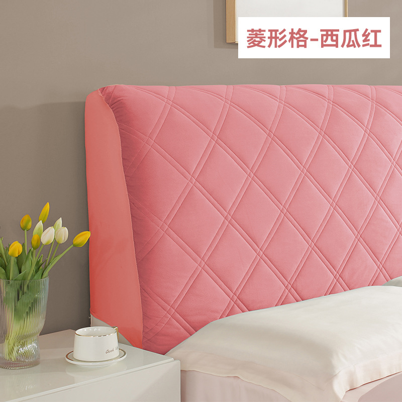 [Watermelon Red] Quilted Diamond Pattern