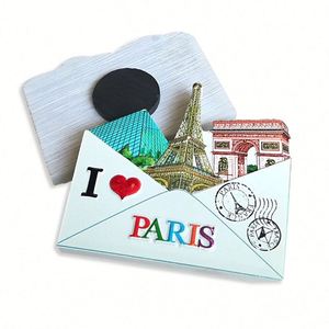 Minimalist Custom Logo Design Building French Magnets Tourist Souvenir <b>Fridge</b> Magnet - Product Image 1
