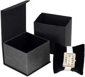 豪华高品质定制标志黑色礼品包装单表收纳盒珠宝展示盒