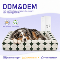 OEM ODM Orthopädisches Memory-Foam-Hundebett mit Abnehmbarem Waschbarem Bezug, Anpassbare Größe, Stofffarbe, Logo und Verpackung für Großhandelslieferungen