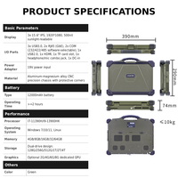 Portátil Robusto Nuevo con Intel I7, OEM ODM, 15.6 Pulgadas, Notebook Industrial Verde, IP65 Resistente al Agua y al Polvo, Puertos Personalizados, Inglés, Trabajo de Campo