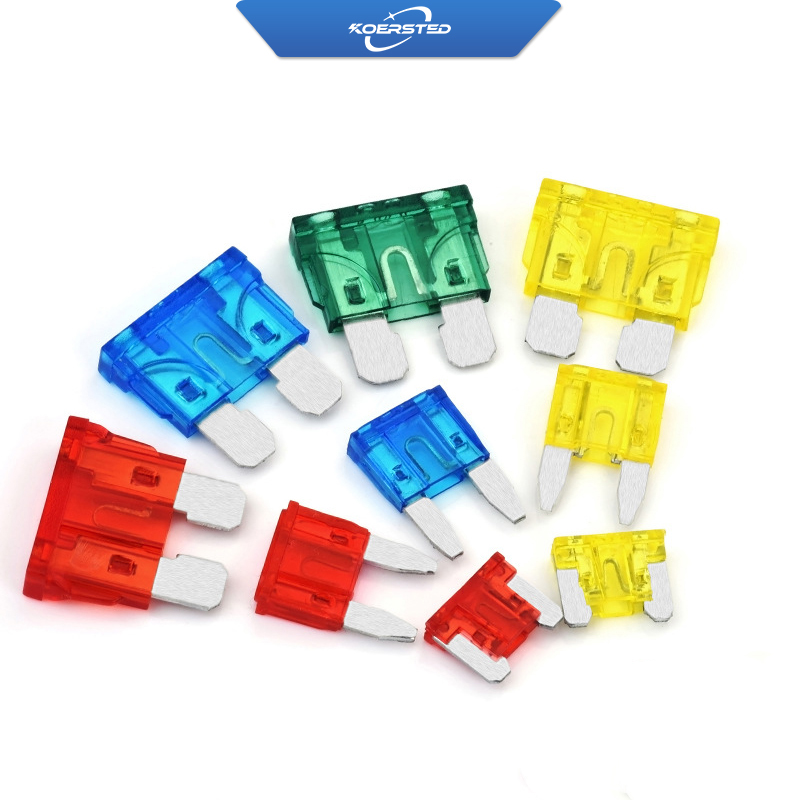 [1000 unids/bolsa] 1A ~ 40A Mini Blade Fuse, para posventa automotriz ATO Mini LP Micro fusibles