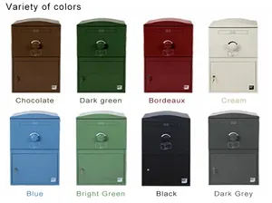 JDY New Anti Theft Outdoor Wall Mount Metal Smart Mailbox Parcel Box For Residential Delivery Drop Box