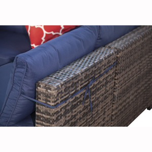 Vendita a basso prezzo alluminio PE Rattan giardino balcone divano Set terrazza vimini mobili <span class=keywords><strong>da</strong></span> esterno - Product Image 5