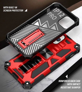 Chống Sốc Armor Trường Hợp Đối Với <span class=keywords><strong>iPhone</strong></span> Xs Max XR 6 6S 7 8 Cộng Với <span class=keywords><strong>SE</strong></span> 2020 Được Xây Dựng Trong Chân Đế Điện Thoại Bìa Cho <span class=keywords><strong>iPhone</strong></span> 12 11 Pro Max - Product Image 3