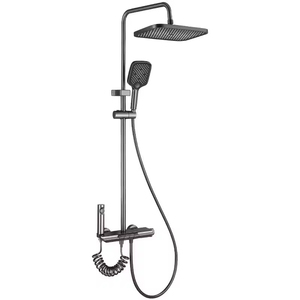 Système <span class=keywords><strong>de</strong></span> <span class=keywords><strong>douche</strong></span> à effet pluie noir <span class=keywords><strong>de</strong></span> qualité supérieure avec pulvérisateur à main ensemble <span class=keywords><strong>de</strong></span> <span class=keywords><strong>douche</strong></span> <span class=keywords><strong>de</strong></span> salle <span class=keywords><strong>de</strong></span> bain à haute pression pour un bain <span class=keywords><strong>de</strong></span> luxe - Product Image 1