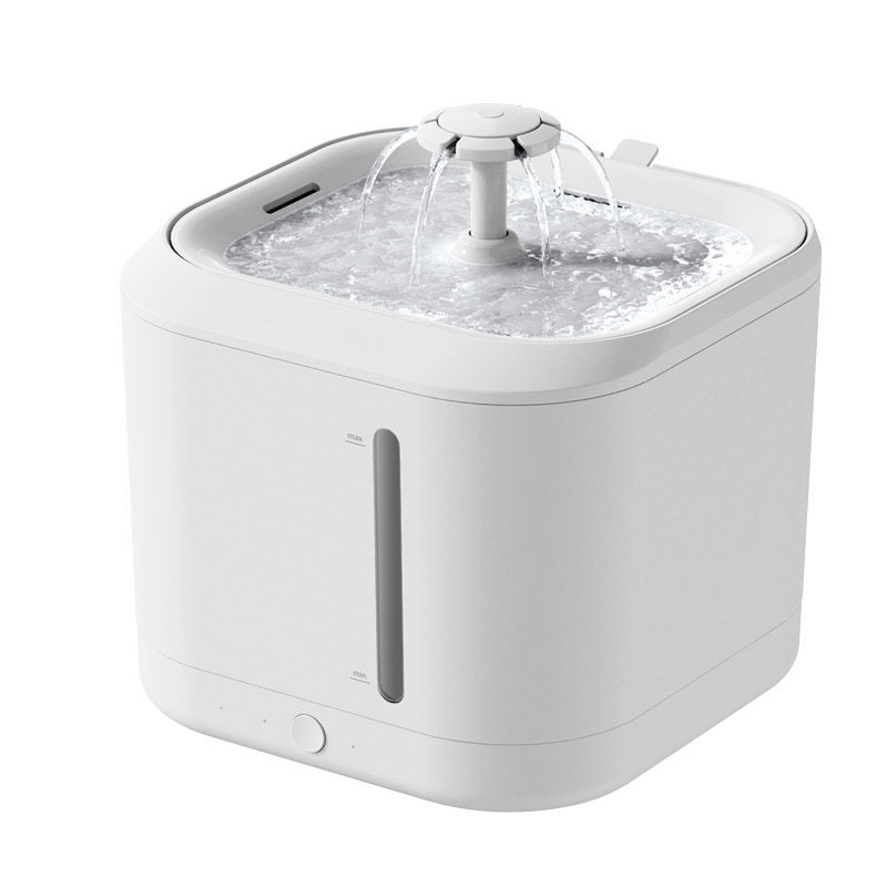 Автоматический дозатор воды для домашних животных, беспроводной Wi-Fi пульт дистанционного управления с очищающей системой, светодиодный водный рычаг с индикатором, водяной фонтан для кошек, 2,5 л