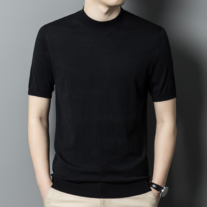 Regular Fit 260 Gsm comoda maglietta leggera T-shirt all'ingrosso tinta unita da <span class=keywords><strong>uomo</strong></span> in <span class=keywords><strong>lana</strong></span> Merino produttore di T-shirt - Product Image 5