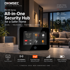 Système d'alarme de sécurité domestique intelligent Tuya série P500, WiFi 4G, écran tactile 4,3 pouces, panneau d'alarme sans fil, 433 MHz, 868 MHz, LORA - Product Image 2