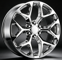 Jantes forgées chromées sur mesure à rayons creux et déport profond en alliage, 20, 22, 24 pouces, pour tuning de pick-up et SUV américains
