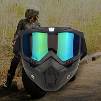 Lunettes de protection anti-buée UV pour moto, masque de sécurité pour pilote, masque anti-poussière en PC pour moto tout-terrain, ski et tactiques – Vente en gros