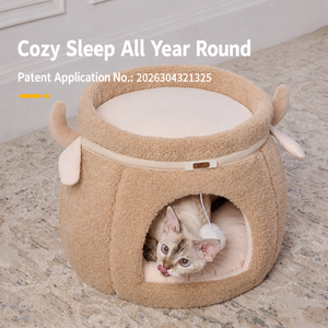 Wholesale Indoor Cat House <b>Bed</b> Removable Washable Polyester Fill Cushion Solid Dog <b>Nest</b> Small Animals Sleeping Mat Gear OEM - Product Image 3