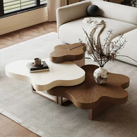 Table basse moderne de luxe de petite taille, de forme irrégulière, solide, pliable, réglable en hauteur, pour salon, mobilier créatif pour la maison