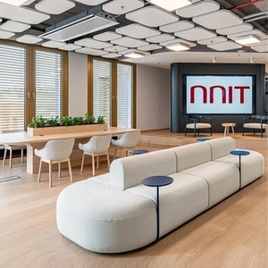 Sofá comercial de doble cara – Asientos modernos para recepción en salones de belleza, cafeterías, restaurantes, vestíbulos de oficinas y áreas de descanso - Product Image 1