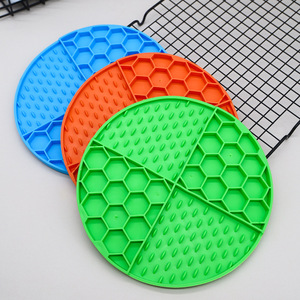 Trong nhà ngoài trời bền không thấm nước <span class=keywords><strong>Dog</strong></span> & Cat liếm Pad Mat TPR & cao su tự nhiên thân thiện với môi trung chuyển chậm có thể giặt lành mạnh - Product Image 4