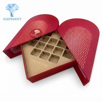 Boîte d'emballage de chocolat de luxe pour la Saint-Valentin, boîte cadeau en papier faite à la main, boîte à bonbons en carton haut de gamme avec logo