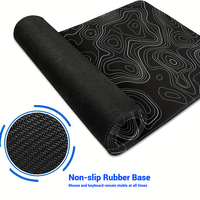 Tapis de souris XXL surdimensionné personnalisé, écologique, en caoutchouc imperméable, en stock pour le bureau et les jeux