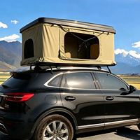 Tenda Atap Mobil SUV Truk Aluminium Cangkang Keras untuk Berkemah Musim Panas, Tahan Air, Pembukaan Otomatis Cepat