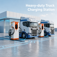 Nouvelle station de recharge rapide pour véhicules électriques DC 120kW 180kW 240kW 360kW CCS2 GBT CHADEMO OCPP1.6J 380V 400A commerciale