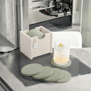 Sous-plat rond en feutre non tissé, antidérapant, style moderne, isolant, réutilisable, résistant à la chaleur, pour vaisselle et dessous de verre, vente en gros - Product Image 2