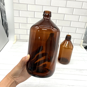 Amber Glass Reagent Medical Grade 1L Flaschen mit licht blockierender Schutz funktion für die Verwendung im Labor für Apotheken compound ierung - Product Image 2