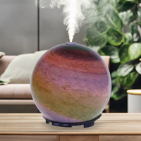 Vente en gros de 200ml humidificateur électrique d'aromathérapie en verre diffuseur d'huiles essentielles à ultrasons avec diffuseur de parfum de lumière de couleur