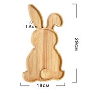 Planche de charcuterie lapin lapin Plateaux et plateaux de service en bois Plateaux de service, fournitures de décorations de table pour le jour de Pâques