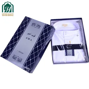 批发阿拉伯人/Jubbah伊斯兰男士穿Thobe Muslim Long Kurta Jubba Thawb